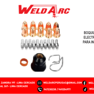 BOQUILLA Y ELECTRODO PARA INDURA