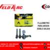FLUJOMETRO PARA ARGON DOBLE SALIDA