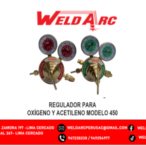 REGULADOR PARA OXIGENO Y ACETILENO MODELO 450